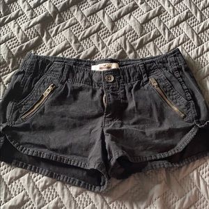 Black Shorts with Zipper Pockets
